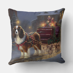 Cavalier King Charles Spaniel Weihnachtsfestlich Kissen
