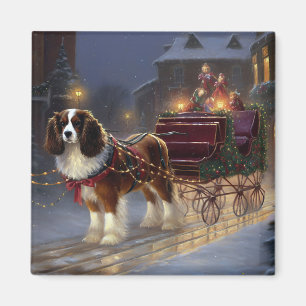 Cavalier King Charles Spaniel Weihnachtsfestlich Magnet