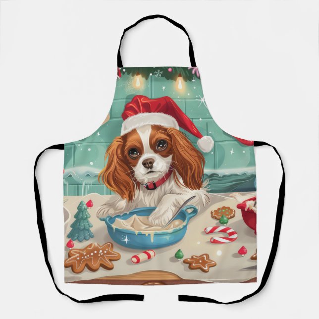Cavalier King Charles Spaniel Weihnachtsgebäck Schürze (Vorderseite)