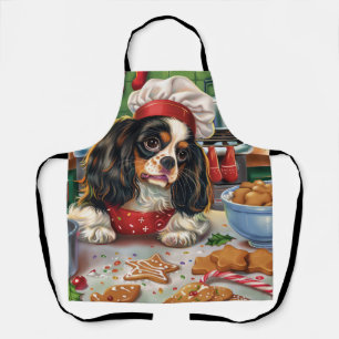 Cavalier King Charles Spaniel Weihnachtsgebäck Schürze