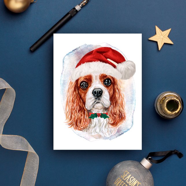 Cavalier King Charles Spaniel Weihnachtsgeschenke Feiertagspostkarte (Von Creator hochgeladen)