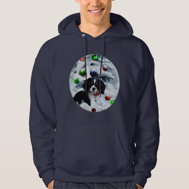Cavalier King Charles Spaniel Weihnachtsgeschenke Hoodie (Vorderseite)