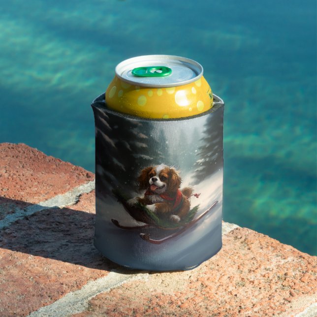 Cavalier King Charles Spaniel Weihnachtsschnee Dosenkühler (In Situ Pool)