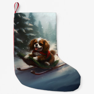 Cavalier King Charles Spaniel Weihnachtsschnee Kleiner Weihnachtsstrumpf