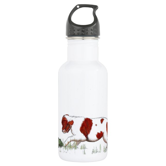 Cavalier King Charles Spaniel Welpe CKC Trinkflasche (Vorderseite)