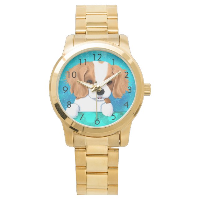 Cavalier King Charles Spaniel Wrist Watch Armbanduhr (Vorderseite)