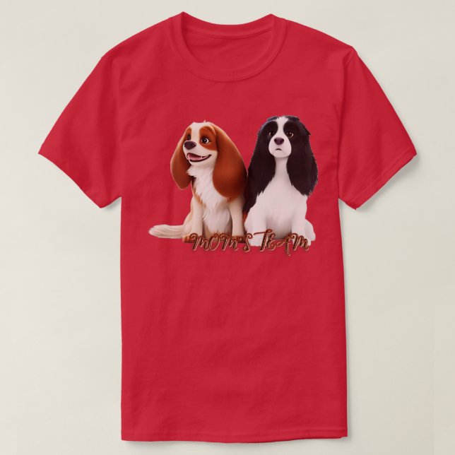 Cavalier King Charles Spaniels 2 T-Shirt (Design vorne)