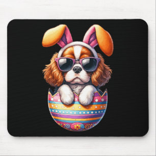 Cavalier King Charles Spaniels Dog Lover Easter Eg Mousepad