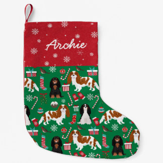 Cavalier King Charles Spaniels Hund Kleiner Weihnachtsstrumpf