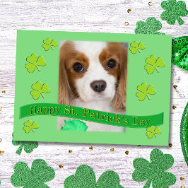 Cavalier King Charles Spaniels St. Patrick's Day Karte