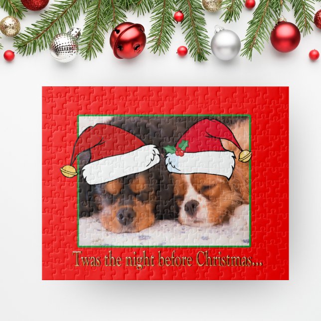 Cavalier King Charles Spaniels tragen den Hut des  Puzzle (Von Creator hochgeladen)