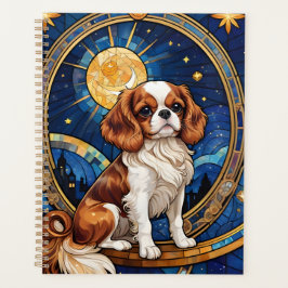 Cavalier King Charles Stared Glass Sky Stars Planer