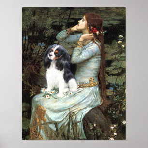 Cavalier King Charles (Tri color) - Ophelia Sitzpl Poster