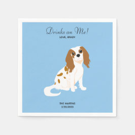 Cavalier King Charles Wedding Cocktail Napkins Serviette