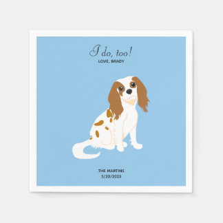 Cavalier King Charles Wedding Cocktail Napkins Serviette