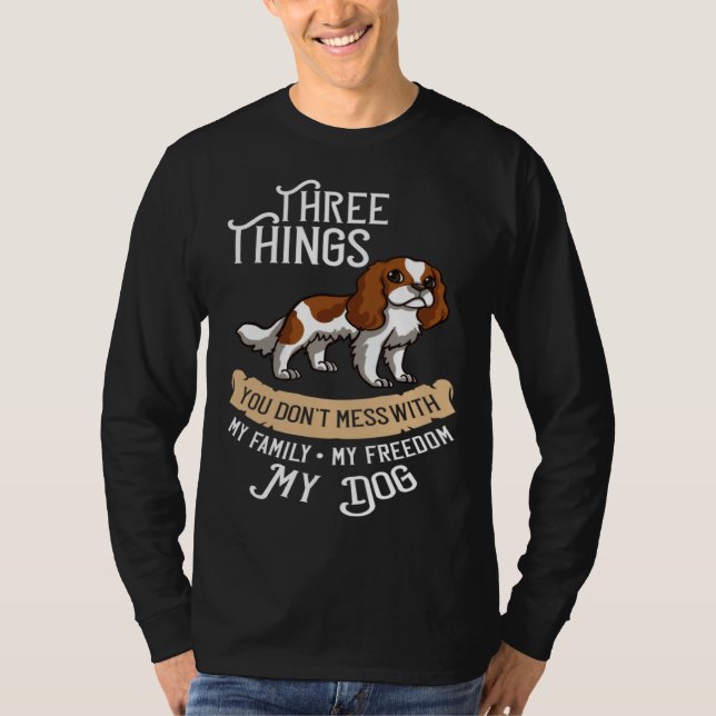 Cavalier King Charlies Spaniel Dog Puppies Owner T-Shirt (Vorderseite)