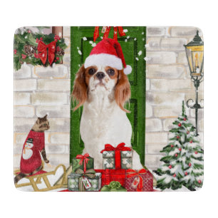 Cavalier King Dog Christmas Cutting Board Schneidebrett