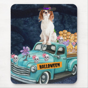 Cavalier King Dog Halloween Lkw Beängstigende Nach Mousepad
