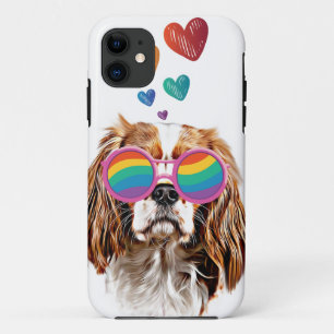 Cavalier King Dog mit dem Valentinstag des Herzens Case-Mate iPhone Hülle