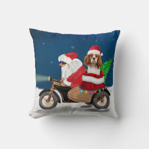 Cavalier King Dog Weihnachtsmann Kissen
