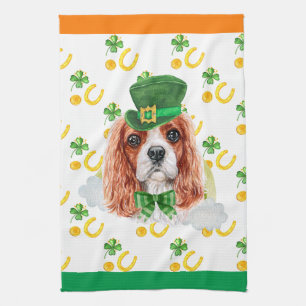 Cavalier King Feiertags-Heimdekoration St. Patrick Geschirrtuch