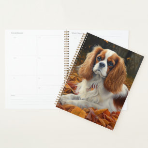Cavalier King im Herbst Leaves Fall Inspiriert Planer