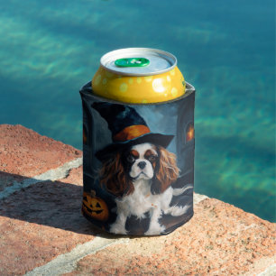 Cavalier King Kürbisse Halloween Gruselig Dosenkühler