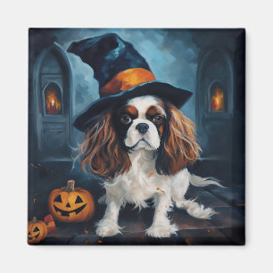Cavalier King Kürbisse Halloween Gruselig Magnet