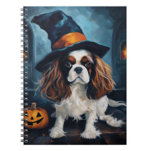 Cavalier King Kürbisse Halloween Gruselig Notizblock
