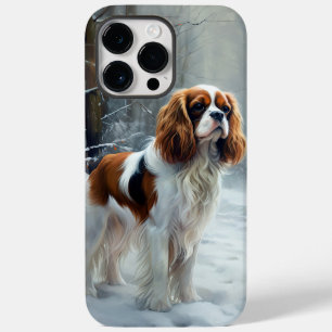 Cavalier King Let It Snow Christmas gebürstet Case-Mate iPhone 14 Pro Max Hülle