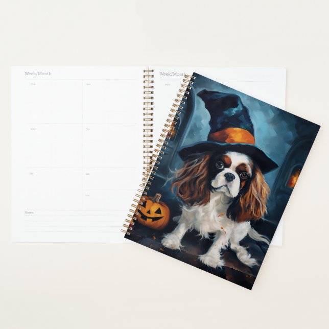 Cavalier King Pumpkins Halloween Beängstigend Planer (Anzeige)