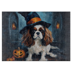 Cavalier King Pumpkins Halloween Beängstigend Schneidebrett