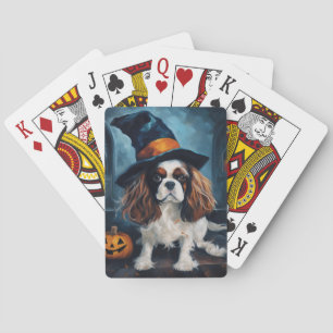 Cavalier King Pumpkins Halloween Beängstigend Spielkarten