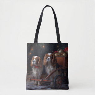 Cavalier King Schnee-Schlitten-Weihnachtsdekoratio