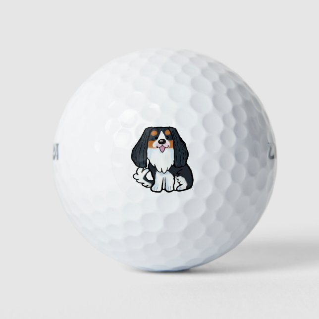 Cavalier Kings Charles Spaniel Golfball (Vorderseite)