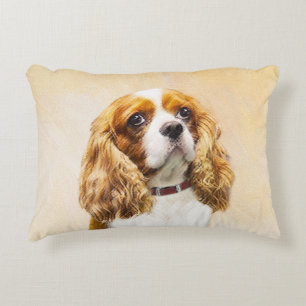 Cavalier König Charles Spaniel Original Malerei Dekokissen