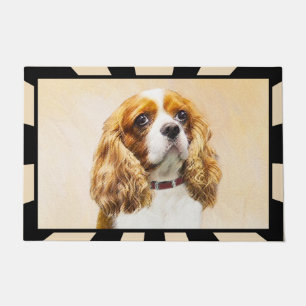 Cavalier König Charles Spaniel Original Malerei Fußmatte