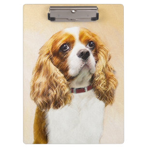 Cavalier König Charles Spaniel Original Malerei Klemmbrett