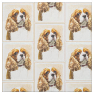 Cavalier König Charles Spaniel Original Malerei Stoff