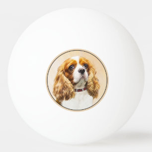 Cavalier König Charles Spaniel Original Malerei Tischtennisball
