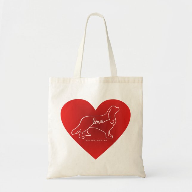 Cavalier Liebe Tote Bag Tragetasche (Vorne)