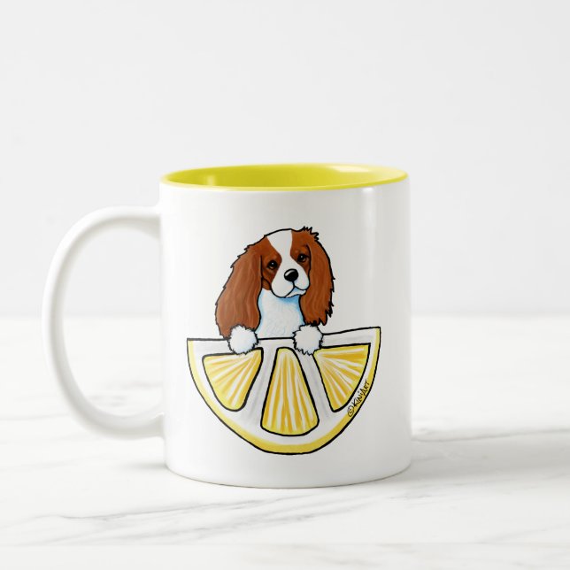 Cavalier Life Lemons Zwei-Tone-Kaffee-Tasse Zweifarbige Tasse (Links)