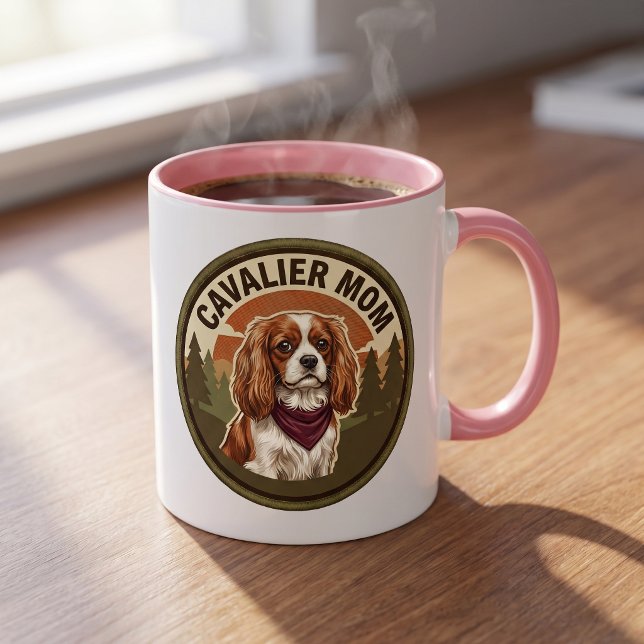 Cavalier-Mutter-Kaffeetasse | King Charles-Hundege Tasse (Von Creator hochgeladen)