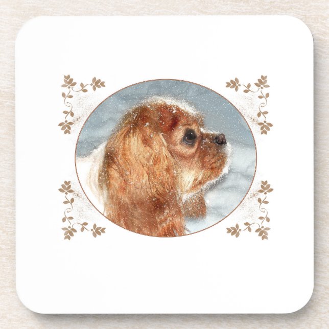 Cavalier Snow Queen Pillow Getränkeuntersetzer (Vorderseite)