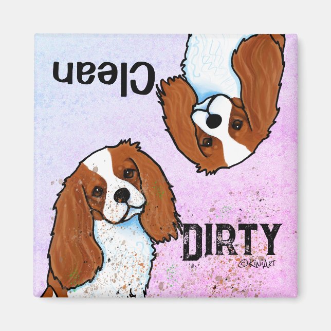 Cavalier Spaniel Geschirrspüler Magnet (Vorne)