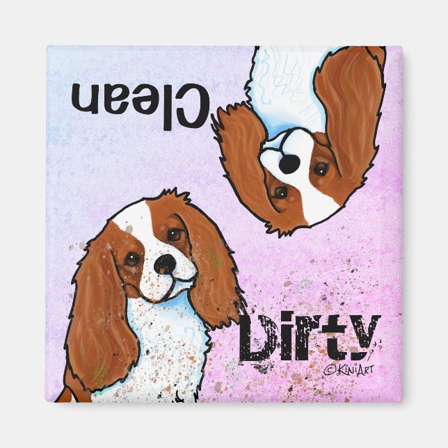 Cavalier Spaniel Geschirrspüler Magnet (Vorne)