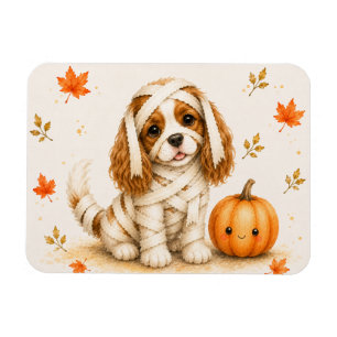 Cavalier Spaniel Mumie Halloween Magnet