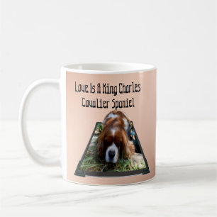 Cavalier Spaniel Popout Art, Coffee Tasse