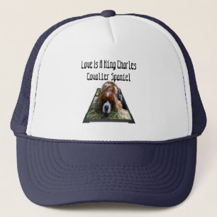 Cavalier Spaniel Popout Art, Truckers Hat Truckerkappe