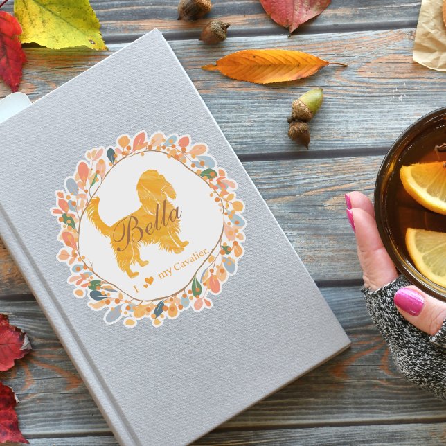 Cavalier Sticker - Personalisiertes Pastell-Orange (Von Creator hochgeladen)